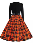 Robe Vintage Grande Taille Rockabilly Halloween - Louise Vintage