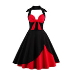 Robe Vintage Grande Taille Rouge Noir - Louise Vintage