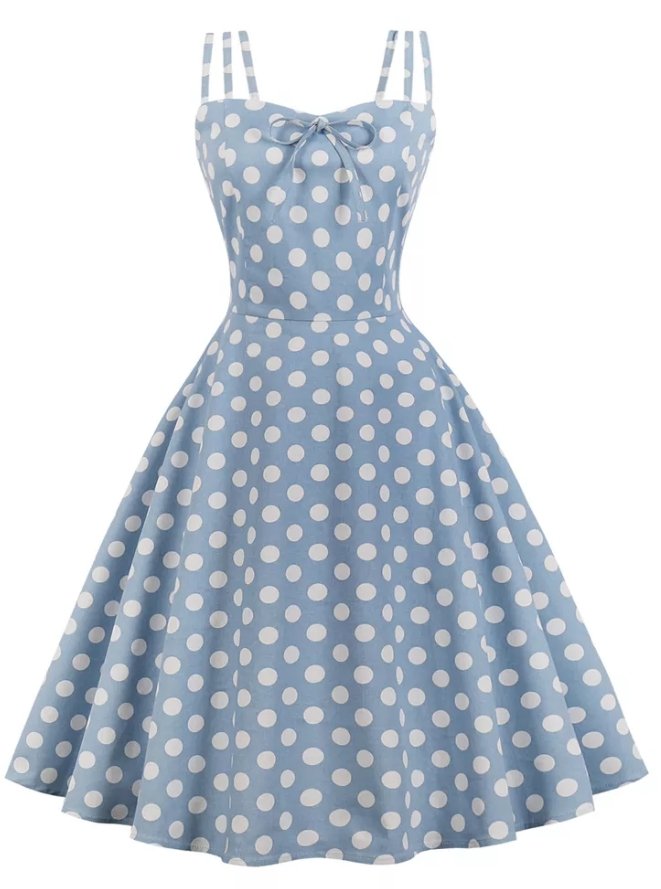 Robe Vintage Grande Taille Sexy Bleu - Louise Vintage