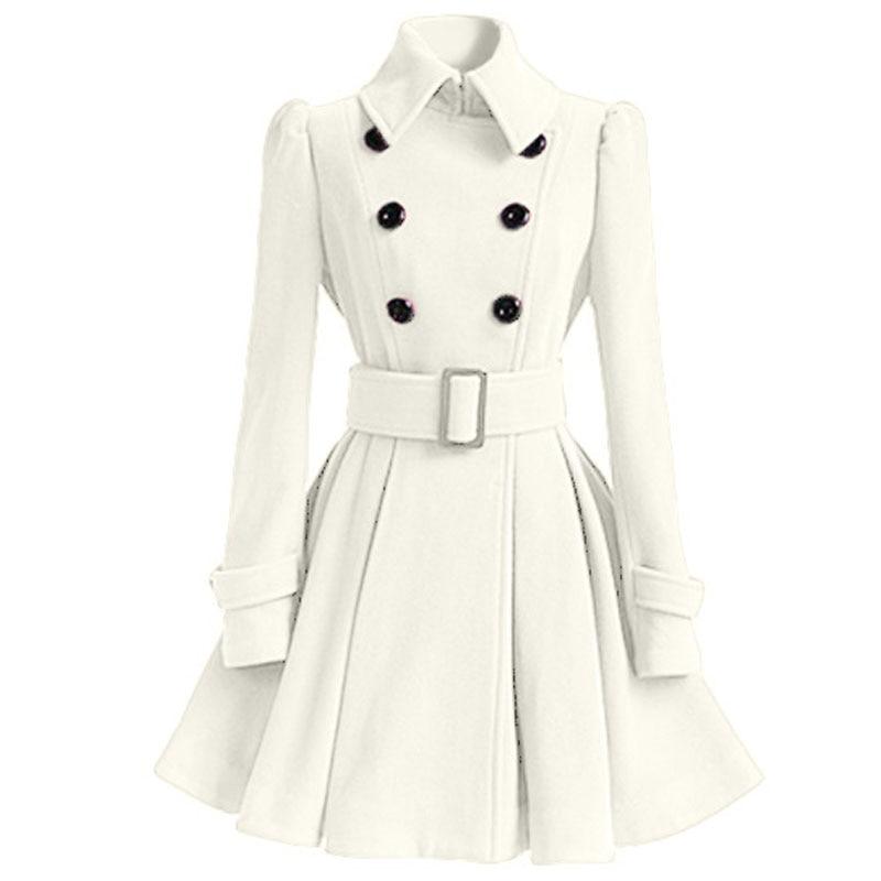 Robe Vintage Hiver Laine Blanche - Louise Vintage