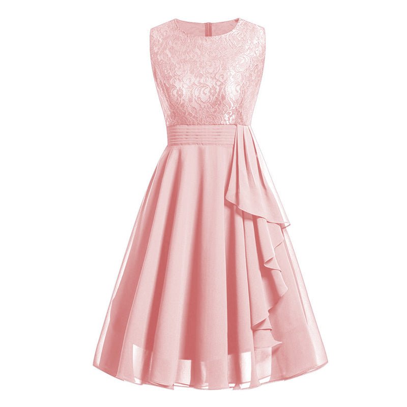 Robe Vintage Longue 50s Rose - Louise Vintage