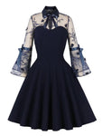 Robe Vintage Manches Longues Fleurs Liberty - Louise Vintage