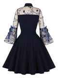 Robe Vintage Manches Longues Fleurs Liberty - Louise Vintage