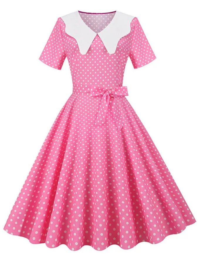 Robe Vintage Mariage Rose - Louise Vintage