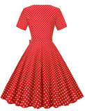 Robe Vintage Mariage Rouge - Louise Vintage