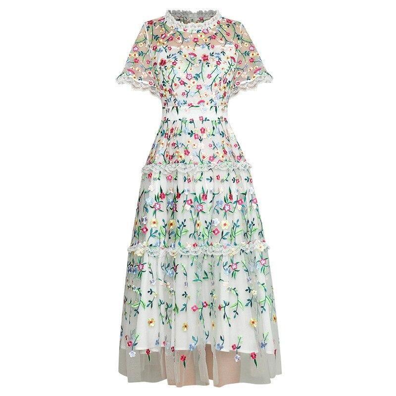 Robe Vintage Moderne Blanche - Louise Vintage