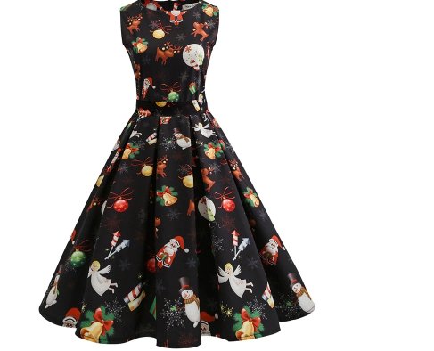 Robe Vintage Noel Noire - Louise Vintage