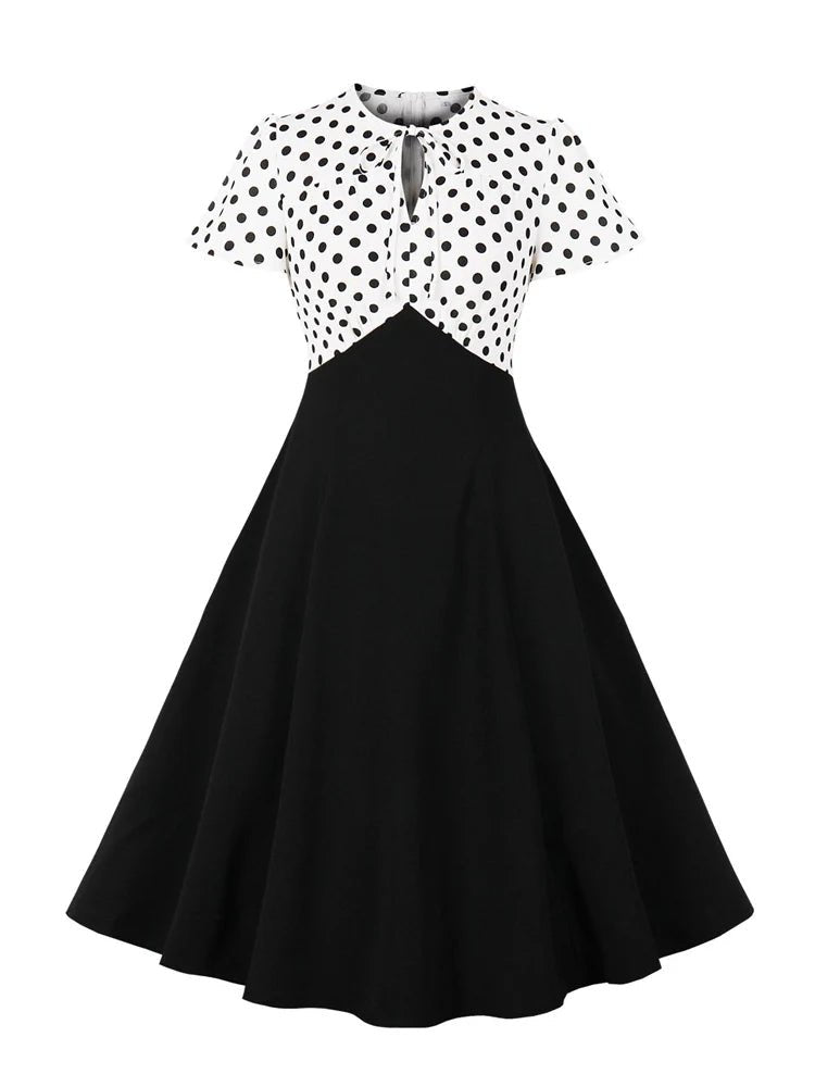 Robe Vintage Noir et Blanc - Louise Vintage