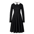 Robe Vintage Noire Col Blanc - Louise Vintage