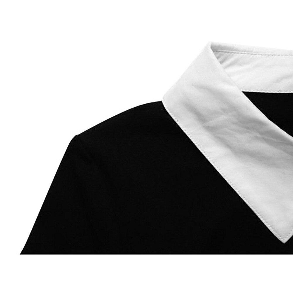 Robe Vintage Noire Col Blanc - Louise Vintage