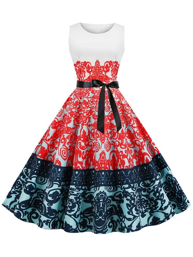 Robe Vintage pas cher Rouge - Louise Vintage