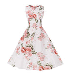 Robe Vintage Pin Up Fleurs Roses - Louise Vintage