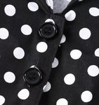 Robe Vintage Pin Up Noire Pois - Louise Vintage