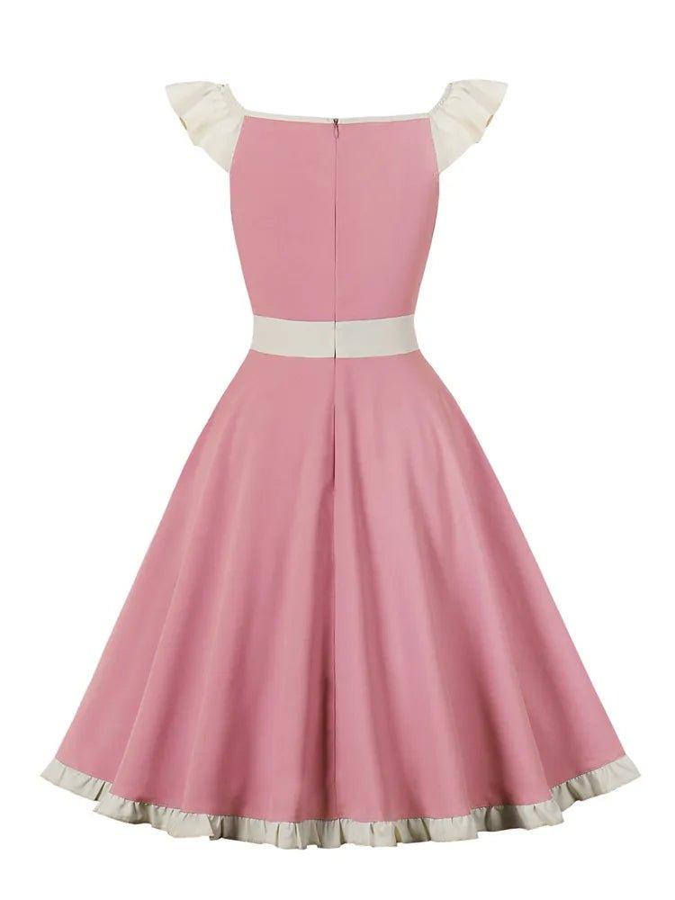 Robe Vintage Pin Up Pas Cher Roses - Louise Vintage