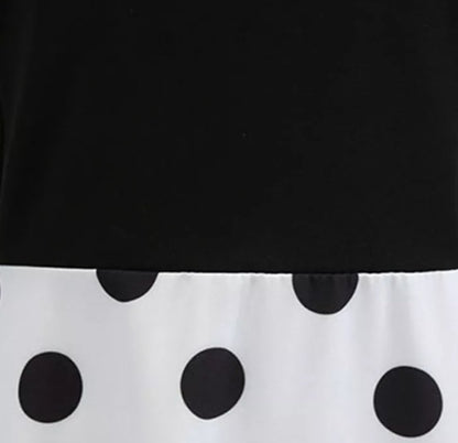 Robe Vintage Pin Up Pois Noirs - Louise Vintage