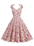 Robe Vintage Pin Up Rose Fleurs - Louise Vintage