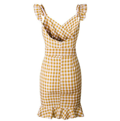 Robe Vintage Plage Jaune - Louise Vintage