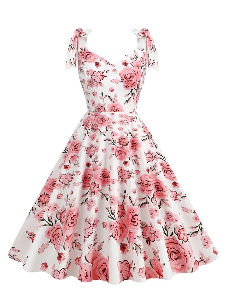 Robe Vintage Plissée Fleurs - Louise Vintage
