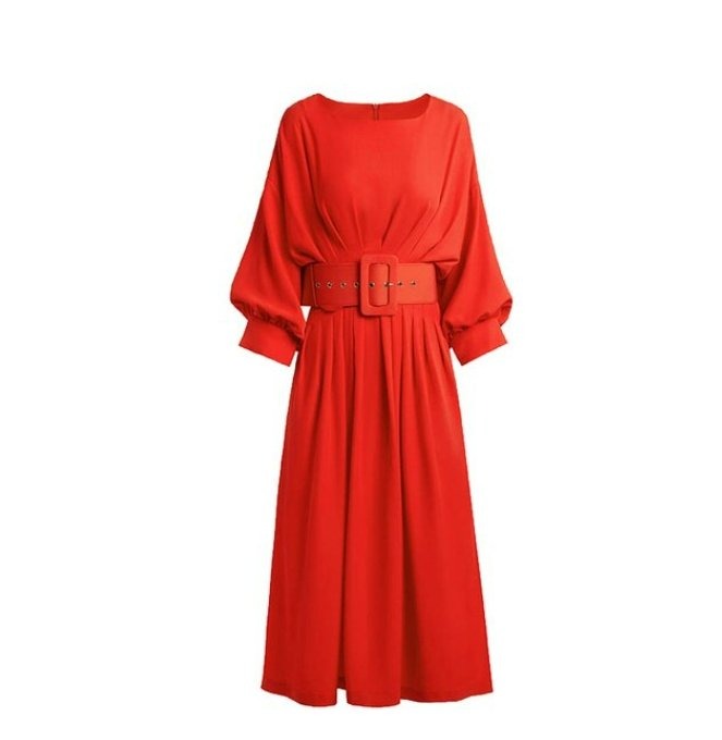 Robe Vintage Qualité Rouge - Louise Vintage
