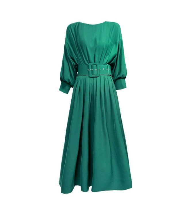 Robe Vintage Qualité Verte - Louise Vintage