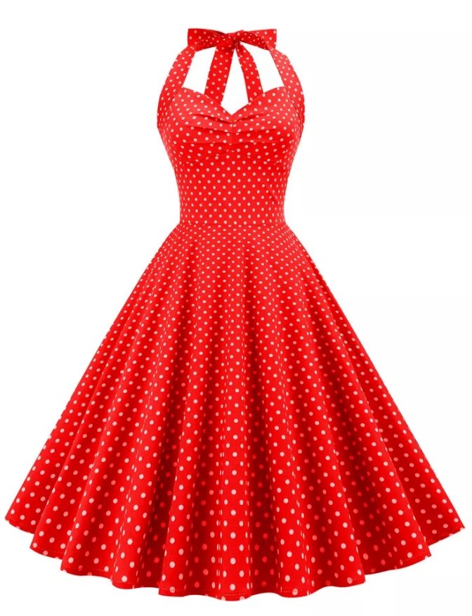 Robe Vintage Sexy Pin Up Rouge - Louise Vintage