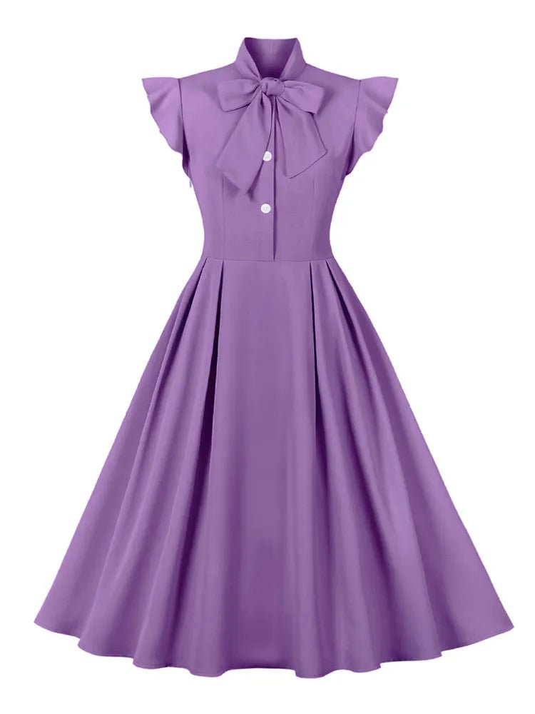 Robe Vintage Sexy Purple Chemise - Louise Vintage