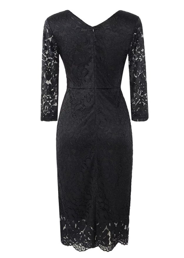 Robe Vintage Tailleur Noir - Louise Vintage