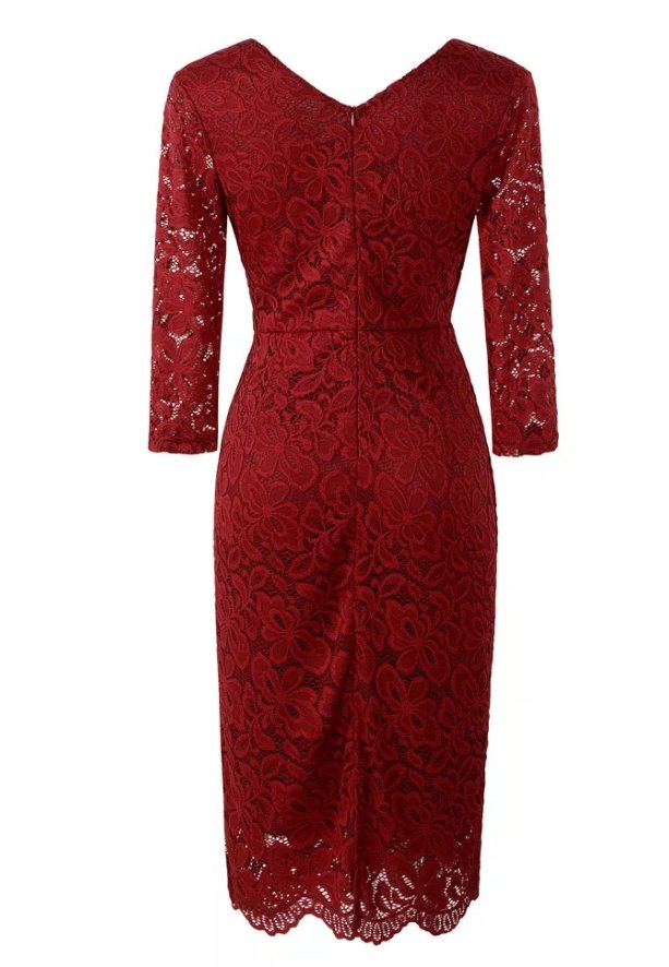 Robe Vintage Tailleur Rouge