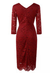 Robe Vintage Tailleur Rouge - Louise Vintage