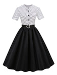 Robe Vintage Tendance Noir - Louise Vintage