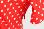 Robe Vintage<br> Année 40 Rouge - Louise Vintage