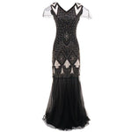 Robe Vintage<br> Années 20 Charleston Noir - Louise Vintage