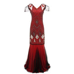Robe Vintage<br> Années 20 Charleston Rouge - Louise Vintage