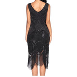 Robe Vintage<br> Années 20 Gatsby Noir - Louise Vintage