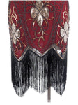 Robe Vintage<br> Années 20 Grande Taille Charleston Rouge - Louise Vintage