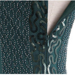 Robe Vintage<br> Années 20 Grande Taille Jazz Vert - Louise Vintage