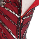 Robe Vintage<br> Années 20 Grande Taille Rouge - Louise Vintage
