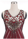 Robe Vintage<br> Années 20 Grande Taille Rouge - Louise Vintage
