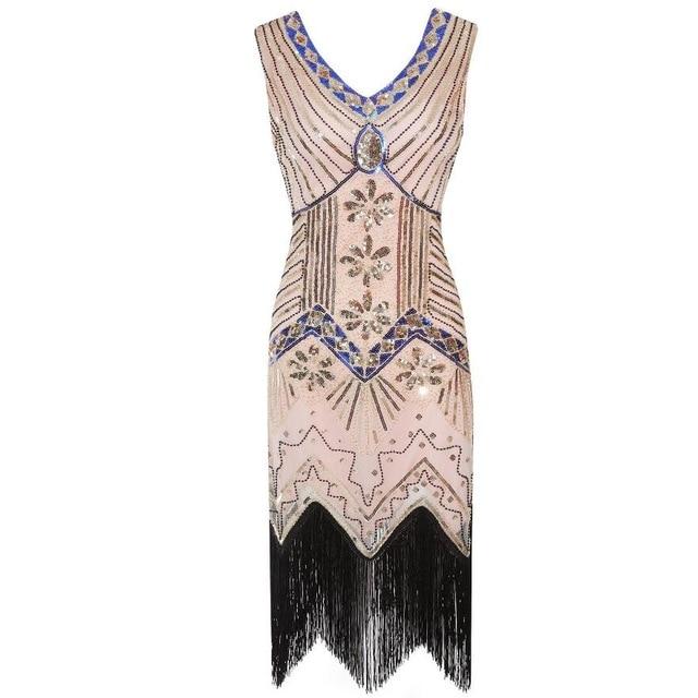 Robe Vintage<br> Années 20 Rose - Louise Vintage