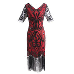 Robe Vintage<br> Années 20 Swing Rouge - Louise Vintage