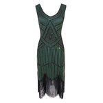 Robe Vintage<br> Années 20 Verte - Louise Vintage