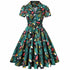 Robe Vintage<br> Grande Taille 60s plante - Louise Vintage