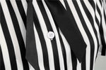 Robe Vintage<br> Rétro Rayures Noir - Louise Vintage