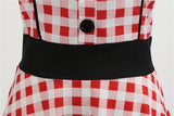 Robe Vintage<br> Rouge et Blanche - Louise Vintage