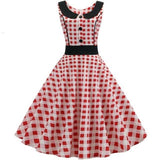 Robe Vintage<br> Rouge et Blanche - Louise Vintage