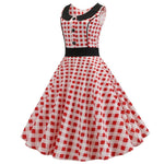 Robe Vintage<br> Rouge et Blanche - Louise Vintage