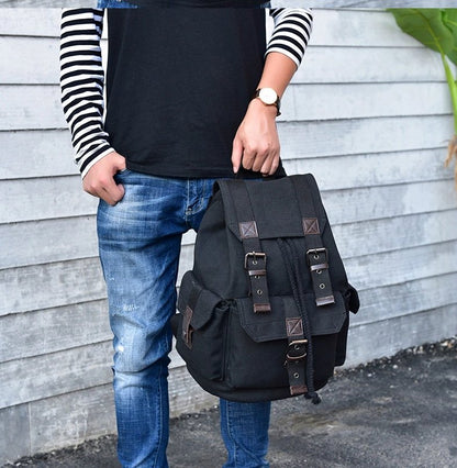 Sac à Dos Style Vintage Noir - Louise Vintage