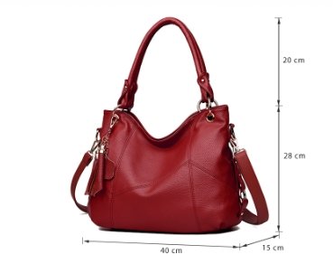 Sac à Main en Cuir Vintage Bleu - Louise Vintage
