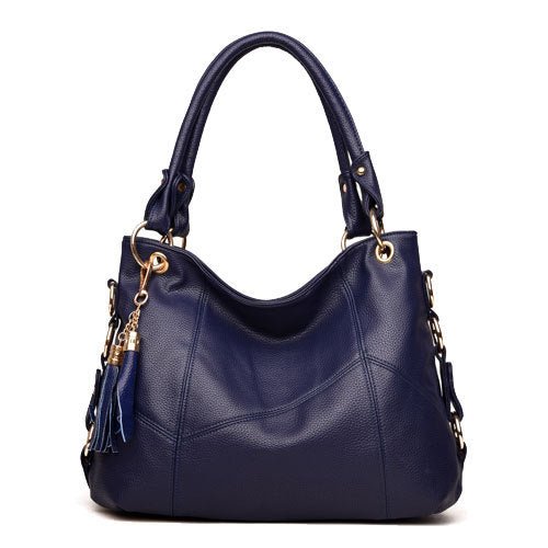 Sac à Main en Cuir Vintage Bleu - Louise Vintage