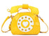 Sac à Main Téléphone Rétro Jaune - Louise Vintage